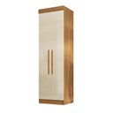 Ver imagem 2 de Guarda-roupa Solteiro Odisseia Plus 2 Portas Cinamomo/off White - Maxel