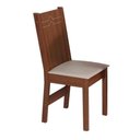 Ver imagem 4 de Conjunto Mesa Luiza Retangular com 6 Cadeiras Paraty Bagum Bege Naturalle e Off