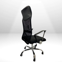 Ver imagem 3 de Cadeira Escritório Diretor Modelo Tribune Base Cromada e Rodinhas