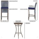 Ver imagem 2 de Mesa Bistrô e 2 Banquetas Roma Marrom Corda Náutica Estofado 10 Trama Original