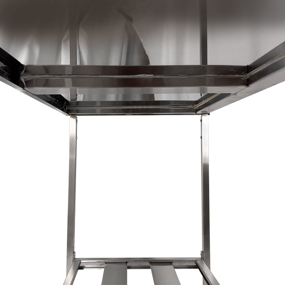 Mesa Aço Inox Profissional 120x60x90 Cm com Espelho Nortinox - 4