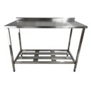 Ver imagem 2 de Mesa Aço Inox Profissional 120x60x90 cm com Espelho Nortinox
