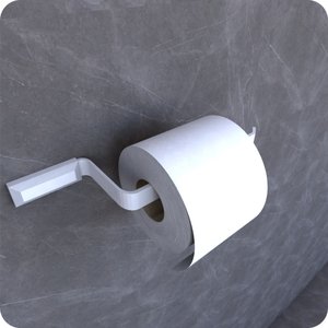Porta Papel Higiênico de Parede Branco Empire