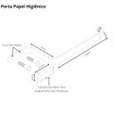 Ver imagem 4 de Porta Papel Higiênico de Parede Branco Empire