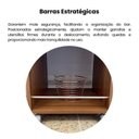Ver imagem 7 de Carrinho Bar Rodízios com Trava Brito Artely Marrom Cinamomo
