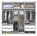 Ver imagem 3 de Guarda Roupa Casal 6 Portas 4 Gavetas 207cm Belém Branco - Valverde