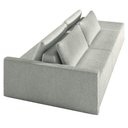 Ver imagem 6 de Sofá Ilha Modulado Milos 252cm Puff Lateral Bouclê Cinza G33 - Gran Belo