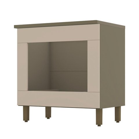 Balcão Forno Embutir Connect Duna/Cristal com Tampo Cooktop - Móveis Henn