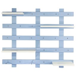 Estante Aérea Painel Organizador Ripado Premier Azul - 1