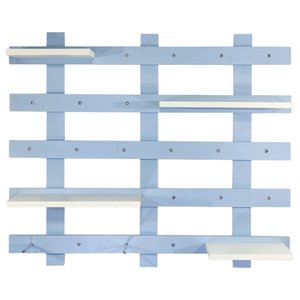 Estante Aérea Painel Organizador Ripado Premier Azul