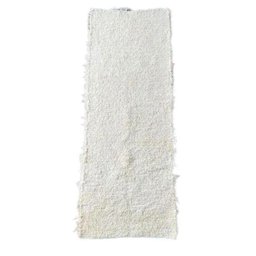 Passadeira Tapete Felpudo Boho Cru Artesanal 1,20x0,40 - 1