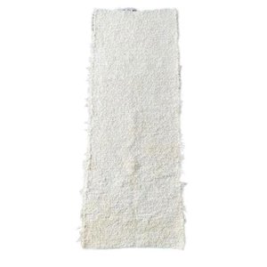 Passadeira Tapete Felpudo Boho Cru Artesanal 1,20x0,40