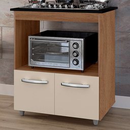 Balcao para Cooktop 5 Bocas Elisa Moblis Cor Savana Off White - 2