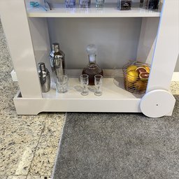 Carrinho Bar com Rodizios com Fita Metalizada Rose  - 10