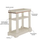 Ver imagem 4 de Carrinho Bar com Rodizios com Fita Metalizada Rose