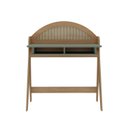 Ver imagem 4 de Escrivaninha Mesa Escritório com 2 Nichos e Detalhe em Impressão Palha Juli