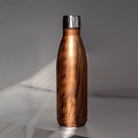 Garrafa de Inox Wood