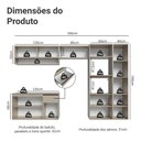 Ver imagem 4 de Armário de Cozinha Completa 300cm Suspenso Nice Madesa 06