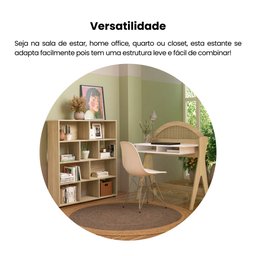 Estante para Livros com 10 Nichos 109cmx91cm Book - 11