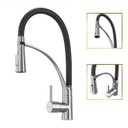 Ver imagem 1 de Torneira para Cozinha Gourmet Luxo Florença Monocomando Flexível Metal Goldenx