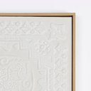 Ver imagem 2 de Quadro Arte em Relevo com Moldura Ps Bamboo Natural 80 Cm X 80 Cm X 4 Cm 10343s