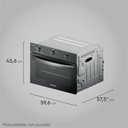 Ver imagem 3 de Forno Embutir Elétrico Continental 50l Limpafácil Preto 220v