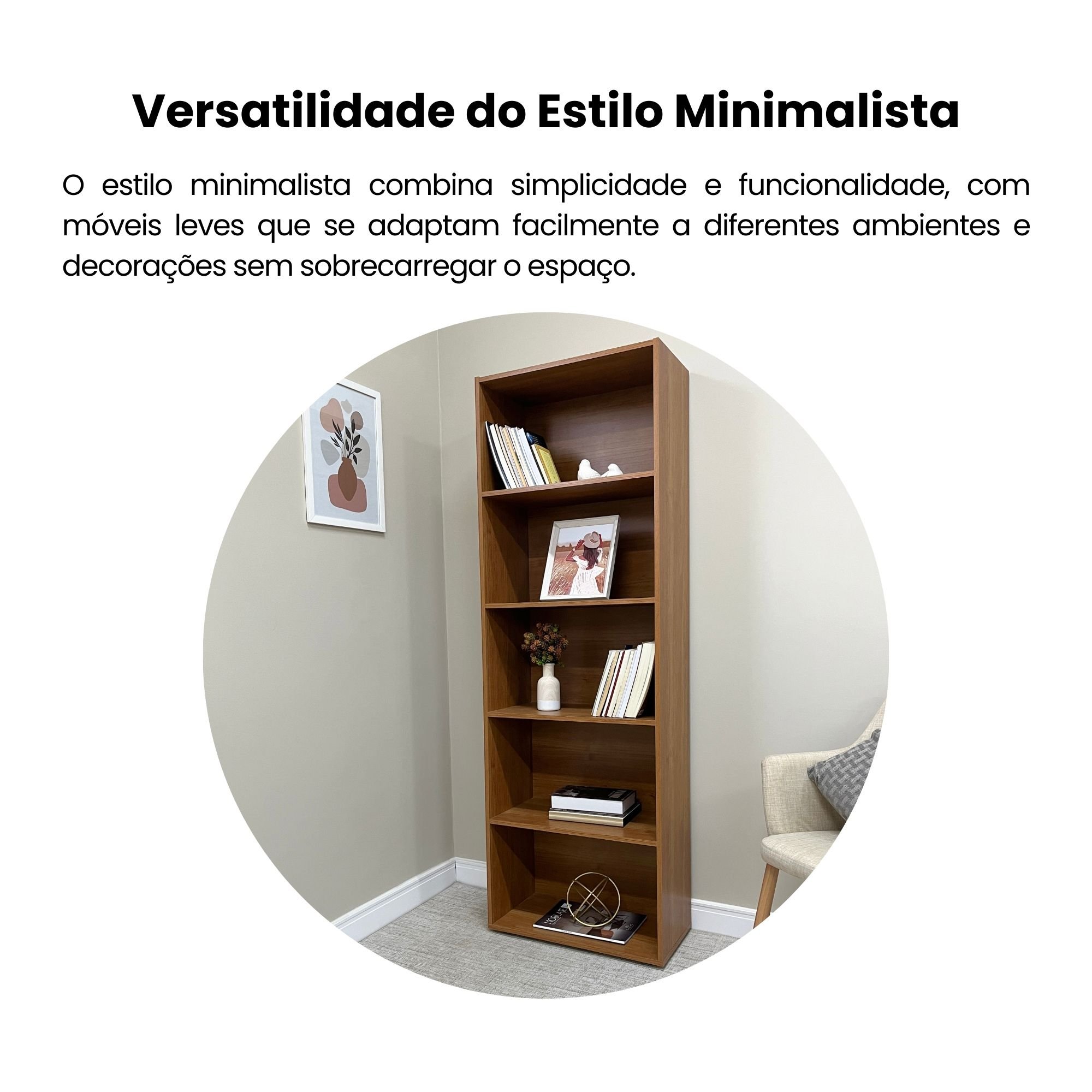 Estante para Livros 5 Prateleiras 180cmx60cm Multy - 10