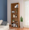 Ver imagem 1 de Estante de Livros 60CMX180CM 5 Prateleiras Multy Marrom/Cinamomo