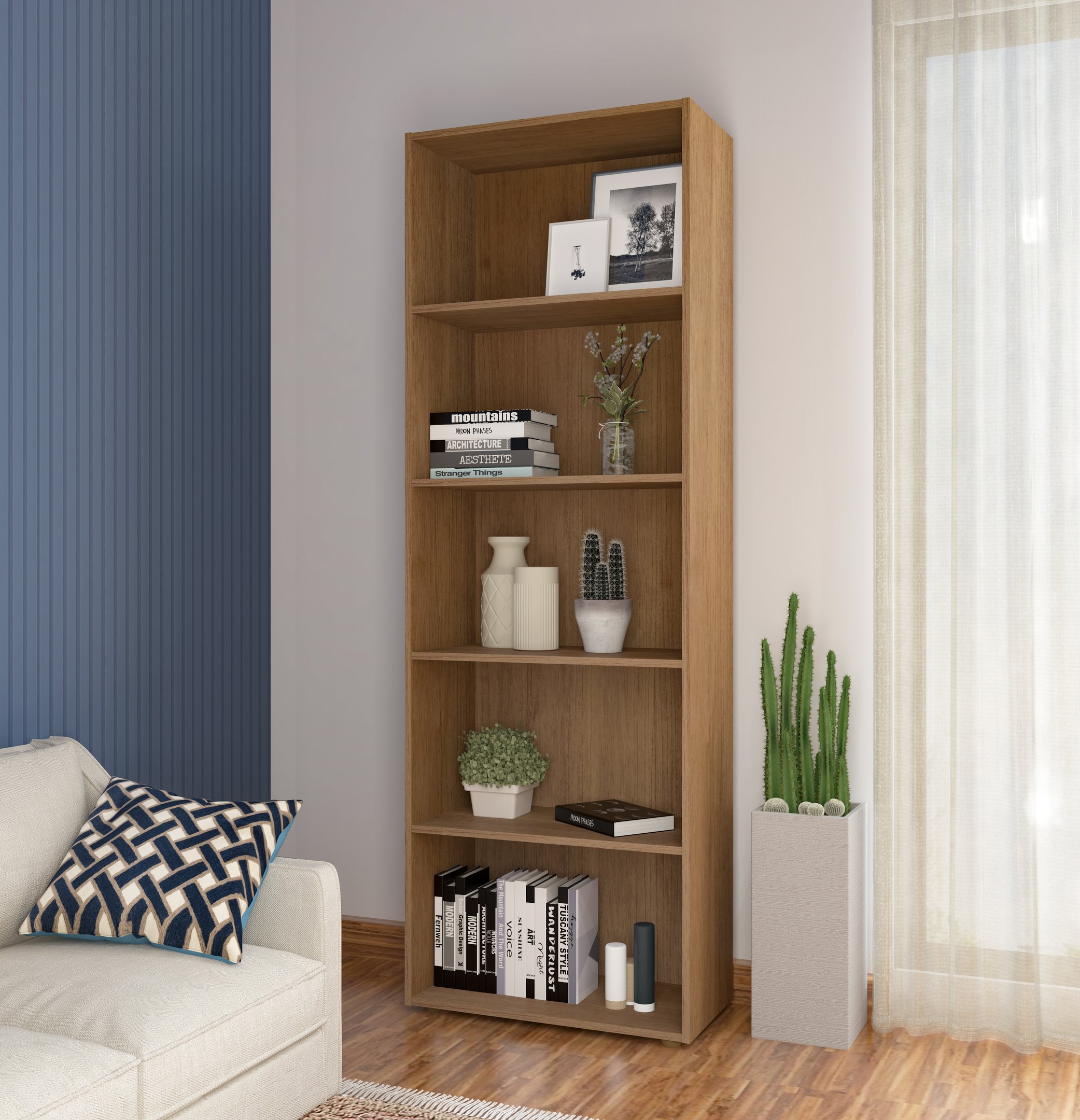 Estante para Livros 5 Prateleiras 180cmx60cm Multy - 2