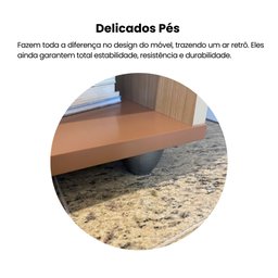 Mesa de Apoio Lateral com Prateleiras Andes - 6