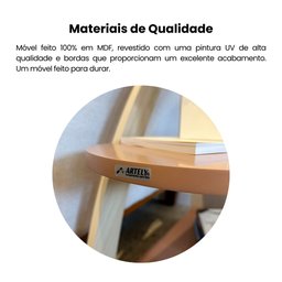 Mesa de Apoio Lateral com Prateleiras Andes - 8