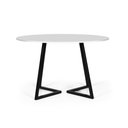 Ver imagem 2 de Mesa de Jantar 4 Lugares 120cm Redonda Industrial Rigo Branca - Straub Web