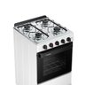 Fogão Esmaltec 4 Bocas Ideal Pop Mesa de Aço Inox Branco F4isb Bivolt - 5