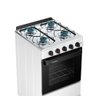 Fogão Esmaltec 4 Bocas Ideal Pop Mesa de Aço Inox Branco F4isb Bivolt - 6