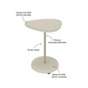 Ver imagem 5 de Mesa de Apoio Lateral Orgânica Moderna para Sala de Estar 100% MDF Bel Artely Bege Off White