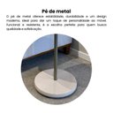 Ver mais imagens de Mesa de Apoio Lateral Orgânica Moderna para Sala de Estar 100% MDF Bel Artely Bege Off White