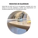 Ver imagem 6 de Mesa de Apoio Lateral Orgânica Moderna para Sala de Estar 100% MDF Bel Artely Bege Off White