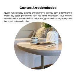 Mesa Lateral de Apoio 100% MDF Bel - 19