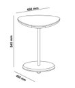 Ver imagem 4 de Mesa de Apoio Lateral Orgânica Moderna para Sala de Estar 100% MDF Bel Artely Bege Off White