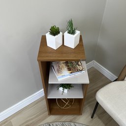 Mesa Lateral de Apoio com Prateleiras Bis - 16