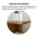 Ver imagem 6 de Mesa Lateral de Apoio com Prateleiras Bis Marrom