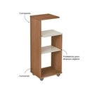 Ver imagem 5 de Mesa Lateral de Apoio com Prateleiras Bis Marrom