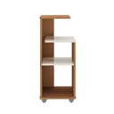 Ver imagem 3 de Mesa Lateral de Apoio com Prateleiras Bis Marrom
