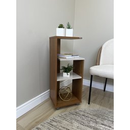 Mesa Lateral de Apoio com Prateleiras Bis - 18