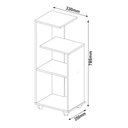 Ver imagem 4 de Mesa Lateral de Apoio com Prateleiras Bis Marrom