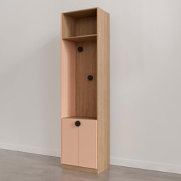 Guarda-roupa Modulado Joy 3 Peças Canto, Nicho com 2 Gavetas e Sapateira CabeCasa MadeiraOriginals - 19