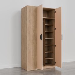 Guarda-roupa Modulado Joy 3 Peças Canto, Nicho com 2 Gavetas e Sapateira CabeCasa MadeiraOriginals - 16