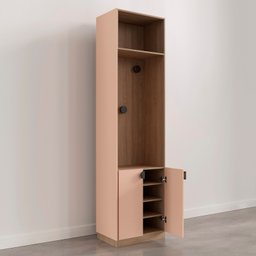 Guarda-roupa Modulado Joy 3 Peças Canto, Nicho com 2 Gavetas e Sapateira CabeCasa MadeiraOriginals - 18