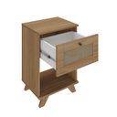 Ver imagem 6 de Mesa Lateral de Apoio 1 Gaveta com Pintura Palha Trama Bege
