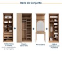 Ver imagem 3 de Guarda Roupa Planejado Canto 4 Peças Canto Nicho com 2 Gavetas Joy CabeCasa MadeiraOriginals Cinza/Sereno/Avena